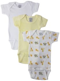 Unisex Baby 3 Pc Bodysuits (Color: White, size: large)