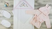 Hooded Towel, Wash Mittens and Robe