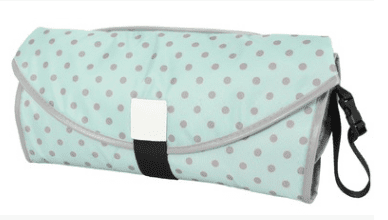 Convenient baby changing pad (Option: Green dots)