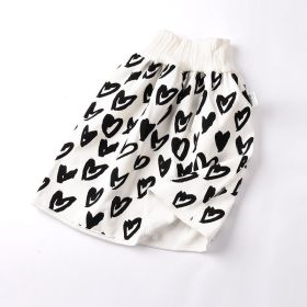 Cotton and bamboo fiber Baby diaper skirt (Option: Black-M)