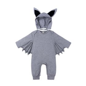 Batman Baby One Piece (Option: Light Gray-100cm)