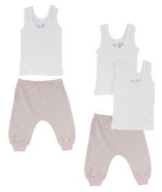 Infant Tank Tops and Joggers (Color: Pink/Pink, size: medium)