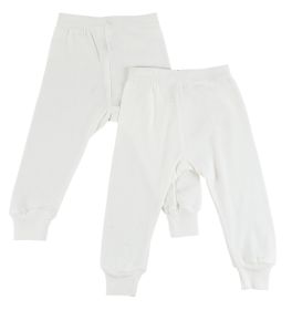 White Long Pants - 2 Pack (Color: White, size: large)