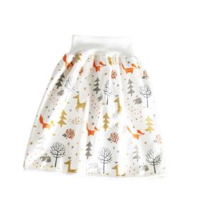 Cotton and bamboo fiber Baby diaper skirt (Option: Forest-S)
