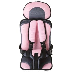 Infant Safe Seat Mat Portable Baby Safety Seat Children's Chairs Updated Version Thickening Sponge Kids Car Stroller Seats Pad (Option: Pink large)