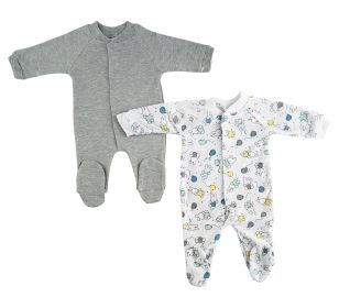 Sleep & Play (Pack of 2) (Color: White/Grey, size: medium)