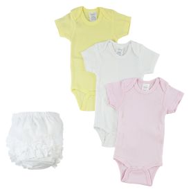 White Girl's Onezies and Fancy Pants Underwear (Color: White, size: large)