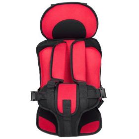 Infant Safe Seat Mat Portable Baby Safety Seat Children's Chairs Updated Version Thickening Sponge Kids Car Stroller Seats Pad (Option: Red large)